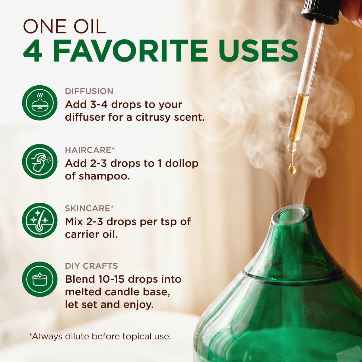 image:image100 Pure Agarwood Essential Oil for Skin amp Diffuser 034 Fl OzLemongrass