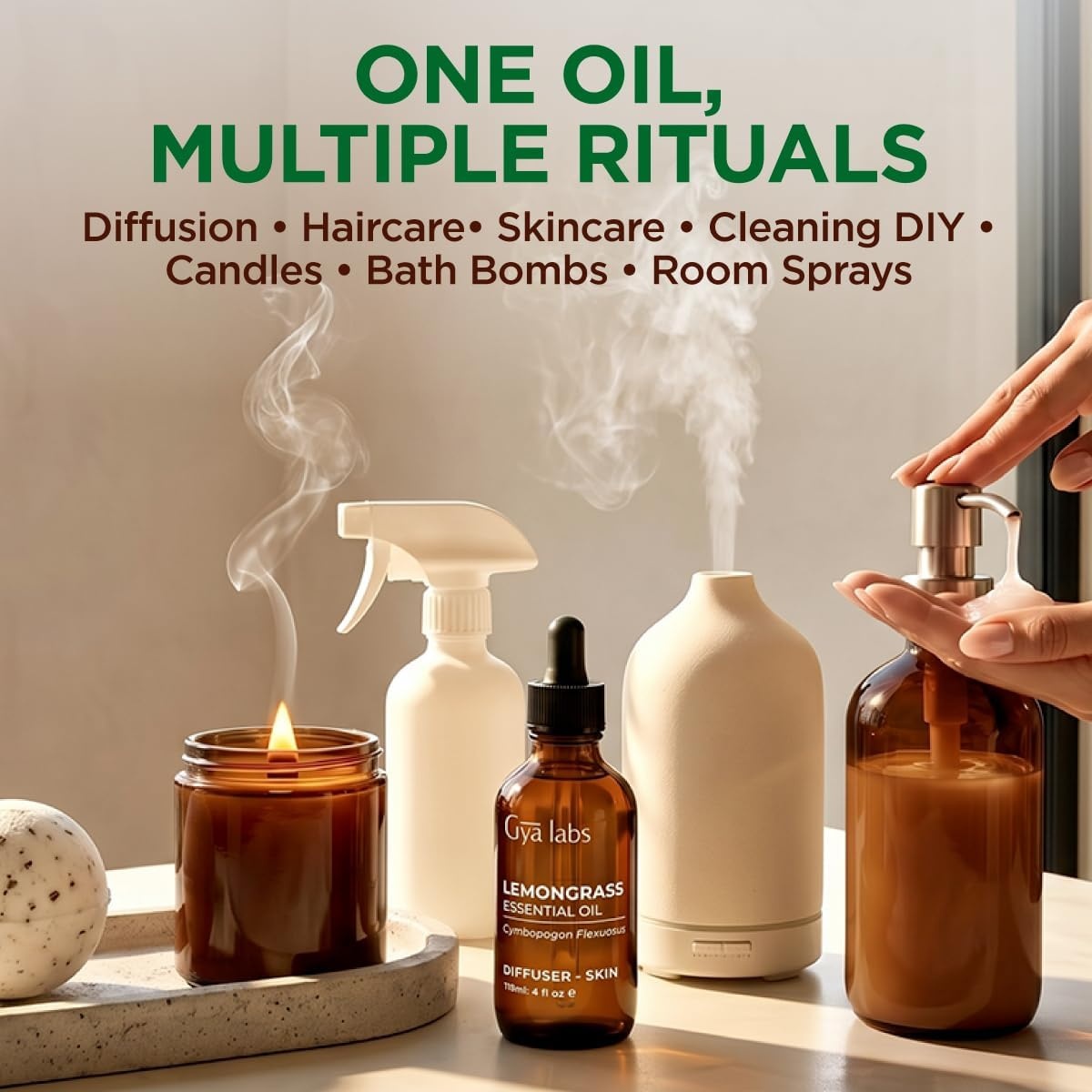 image:image100 Pure Agarwood Essential Oil for Skin amp Diffuser 034 Fl OzLemongrass
