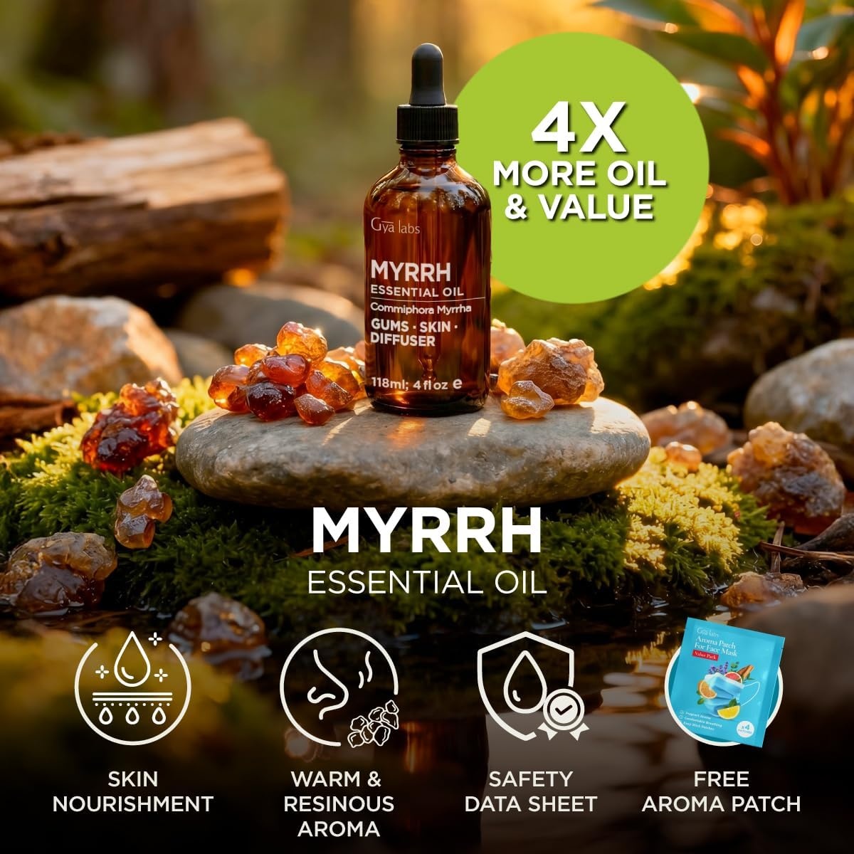 image:image100 Pure Agarwood Essential Oil for Skin amp Diffuser 034 Fl OzMyrrh