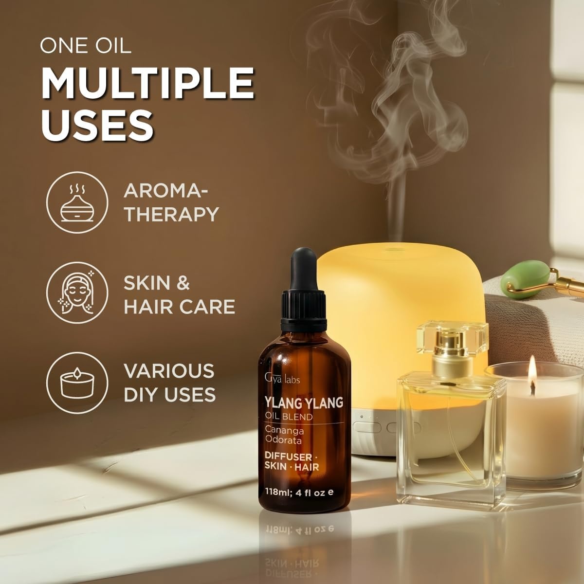 image:image100 Pure Agarwood Essential Oil for Skin amp Diffuser 034 Fl OzYlang Ylang