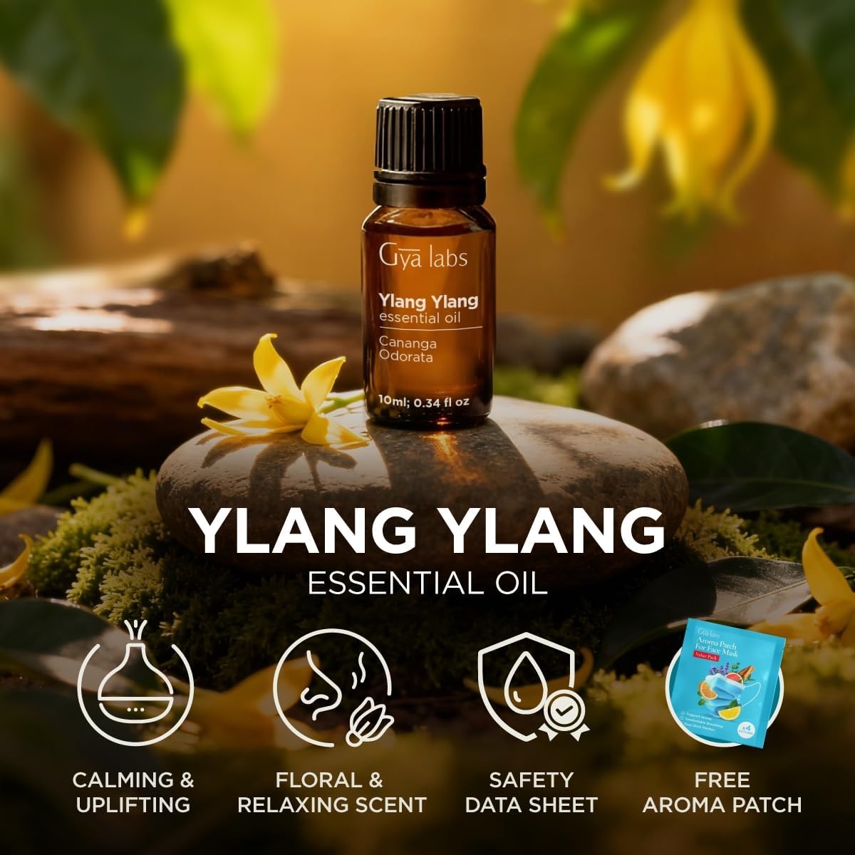 image:image100 Pure Agarwood Essential Oil for Skin amp Diffuser 034 Fl OzYlang Ylang