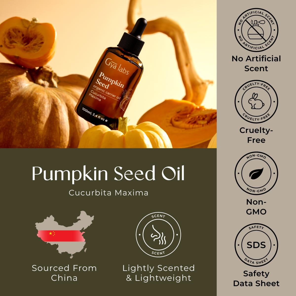 image:imagePrickly Pear Seed Oil 1 Fl Oz Carrier Oil for Hair Skin Face amp ScalpPumpkin Seed