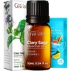 100% Pure Agarwood Essential Oil for Skin & Diffuser – 0.34 Fl Oz(Clary Sage)