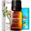 100% Pure Agarwood Essential Oil for Skin & Diffuser – 0.34 Fl Oz(Rose Otto)