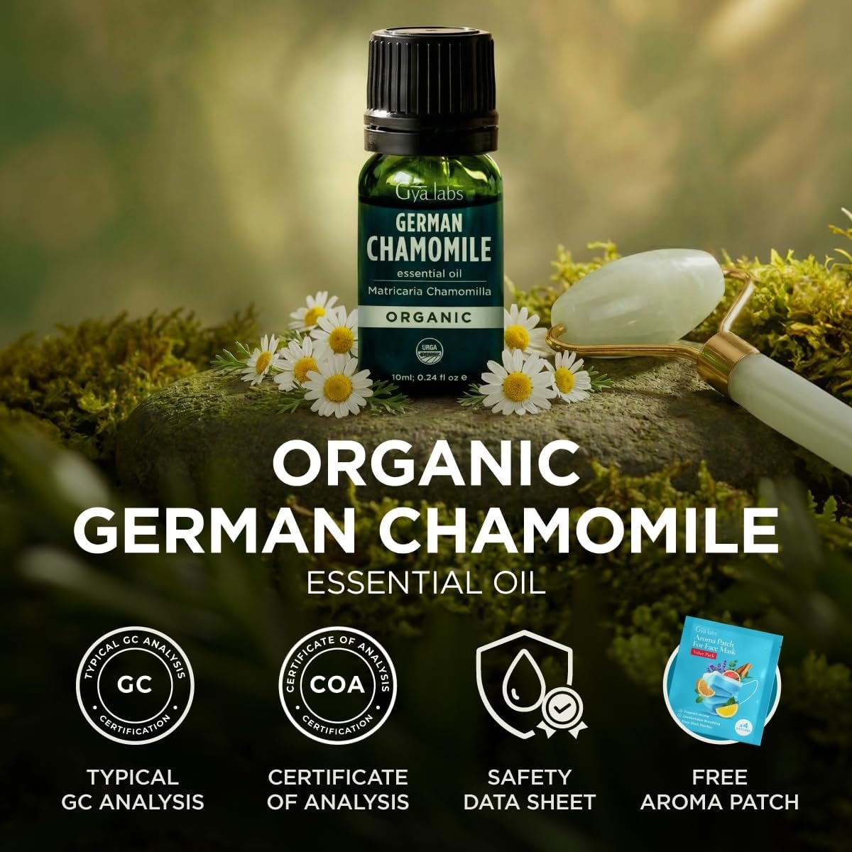 image:imageOrganic Bay Laurel Leaf Essential Oil 034 Fl Oz for Skin and HairGerman Chamomile