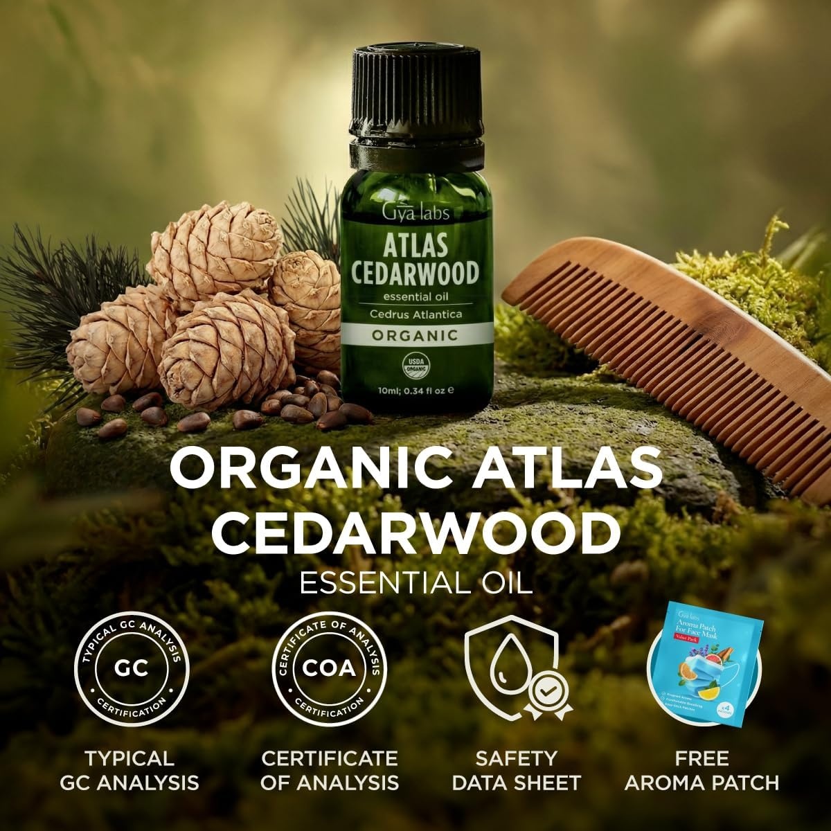 image:imageOrganic Bay Laurel Leaf Essential Oil 034 Fl Oz for Skin and HairOrganic Cedarwood
