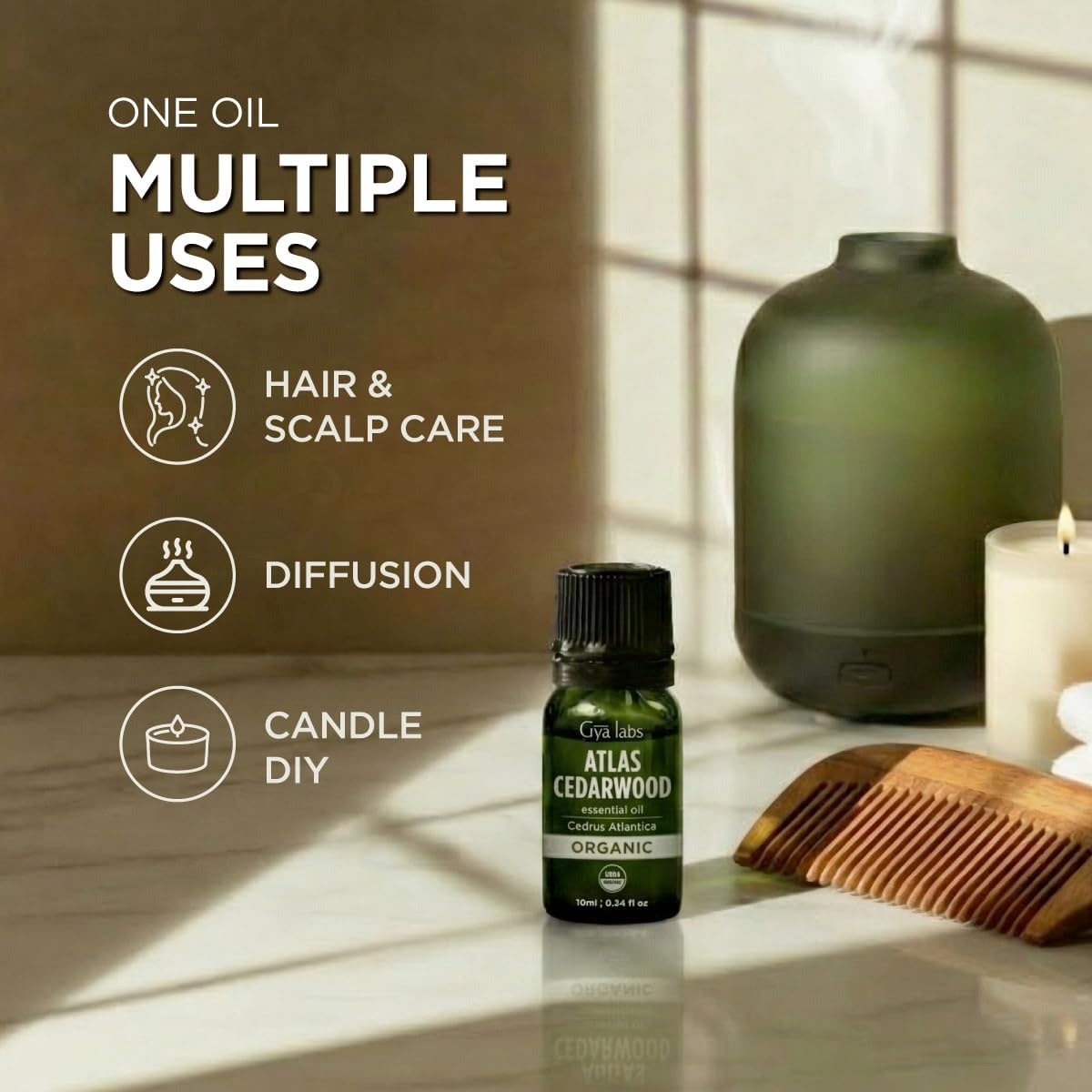 image:imageOrganic Bay Laurel Leaf Essential Oil 034 Fl Oz for Skin and HairOrganic Cedarwood