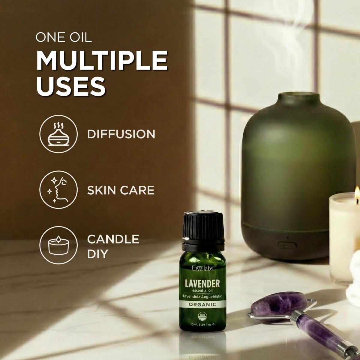 image:imageOrganic Bay Laurel Leaf Essential Oil 034 Fl Oz for Skin and HairOrganic Lavender