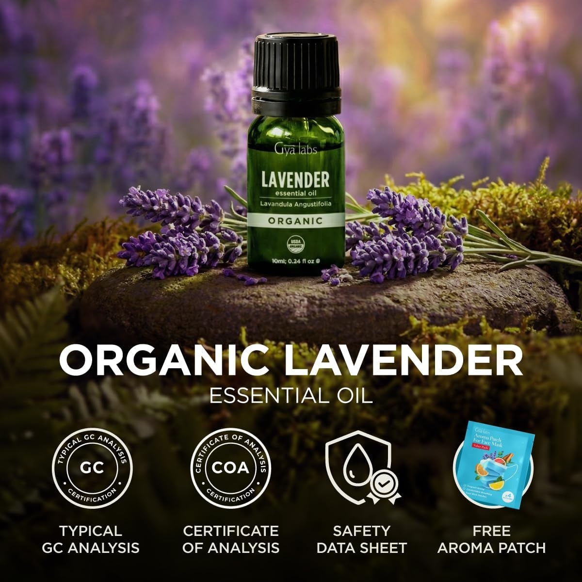 image:imageOrganic Bay Laurel Leaf Essential Oil 034 Fl Oz for Skin and HairOrganic Lavender