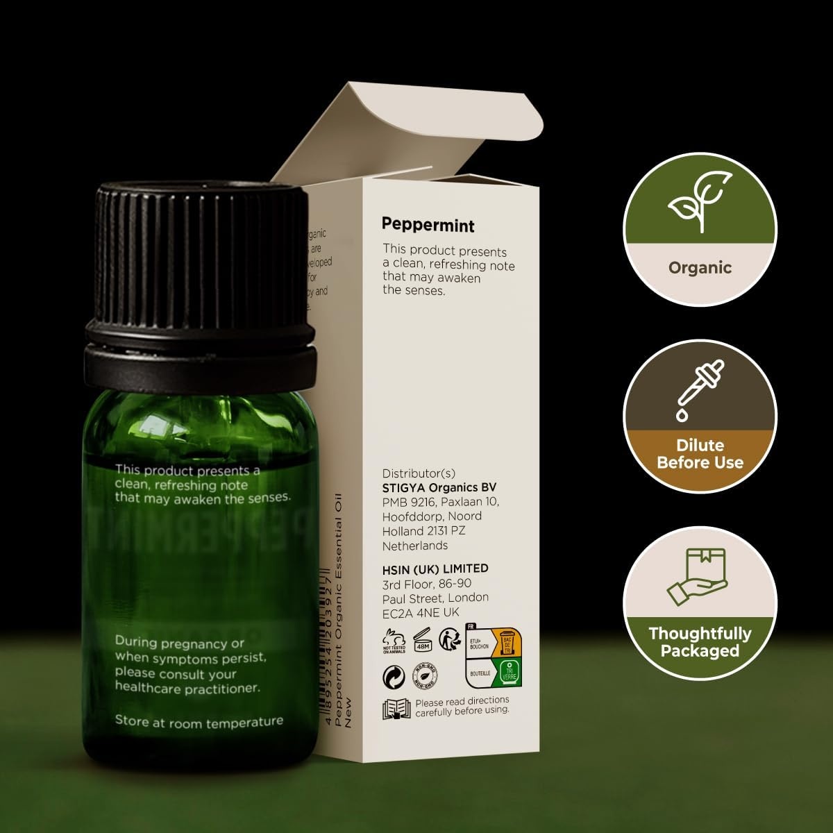 image:imageOrganic Bay Laurel Leaf Essential Oil 034 Fl Oz for Skin and HairPeppermint