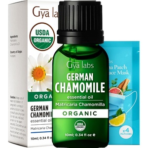 Organic Bay Laurel Leaf Essential Oil 0.34 Fl Oz – for Skin and Hair(German Chamomile)