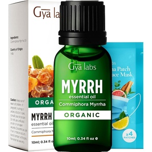 Organic Bay Laurel Leaf Essential Oil 0.34 Fl Oz – for Skin and Hair(Myrrh)