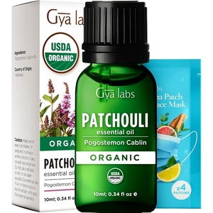 Organic Bay Laurel Leaf Essential Oil 0.34 Fl Oz – for Skin and Hair(Patchouli)