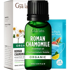 Organic Bay Laurel Leaf Essential Oil 0.34 Fl Oz – for Skin and Hair(Roman Chamomile)