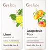 Lime Essential Oil for Diffuser and Candle & Grapefruit Essential Oil for Diffuser Set – Aromatherapy Grade Essential Oils Set – 2x10ml – Gya Labs