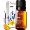 Lavender Essential Oil for Diffuser (4 fl oz) & Sleep Essential Oil Blend (0.34 fl oz) Set – Aromatherapy Grade Essential Oils Set – Gya Labs