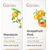Mandarin Essential Oil for Skin & Grapefruit Essential Oil for Diffuser Set – Aromatherapy Grade Essential Oils Set – 2×0.34 fl oz – Gya Labs