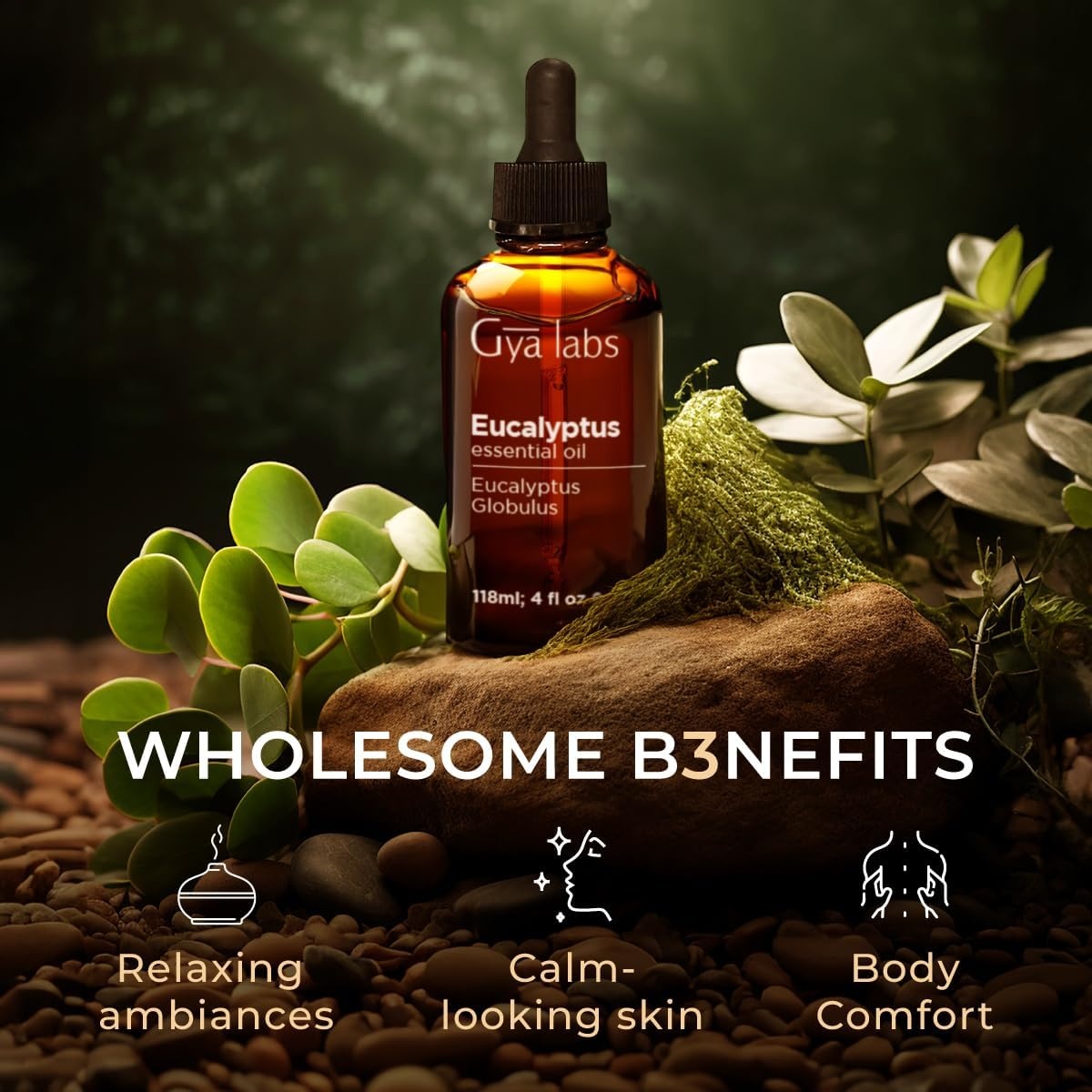 image:imageEucalyptus Essential Oil for Diffuser 4 fl oz amp Jojoba Oil for Skin 34 fl oz Set Aromatherapy Grade Essential Oils Set Gya Labs