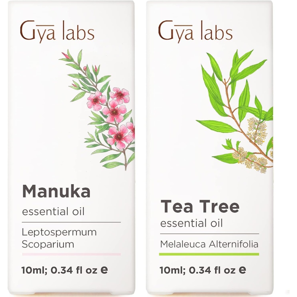 image:imageManuka Essential Oil for Nail amp Tea Tree Oil for Skin Set Aromatherapy Grade Essential Oils Set 2x10ml Gya Labs