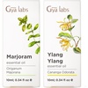 Marjoram Essential Oil for Aromatherapy & Ylang-Ylang Essential Oil for Diffuser Set – Aromatherapy Grade Essential Oils Set – 2×0.34 fl oz – Gya Labs