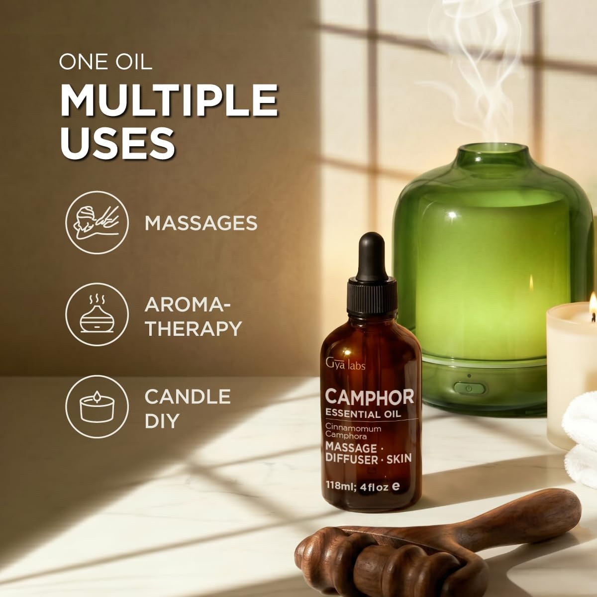 image:imageAgarwood Essential Oil for Skin Hair amp Diffuser 034 Fl OzCamphor