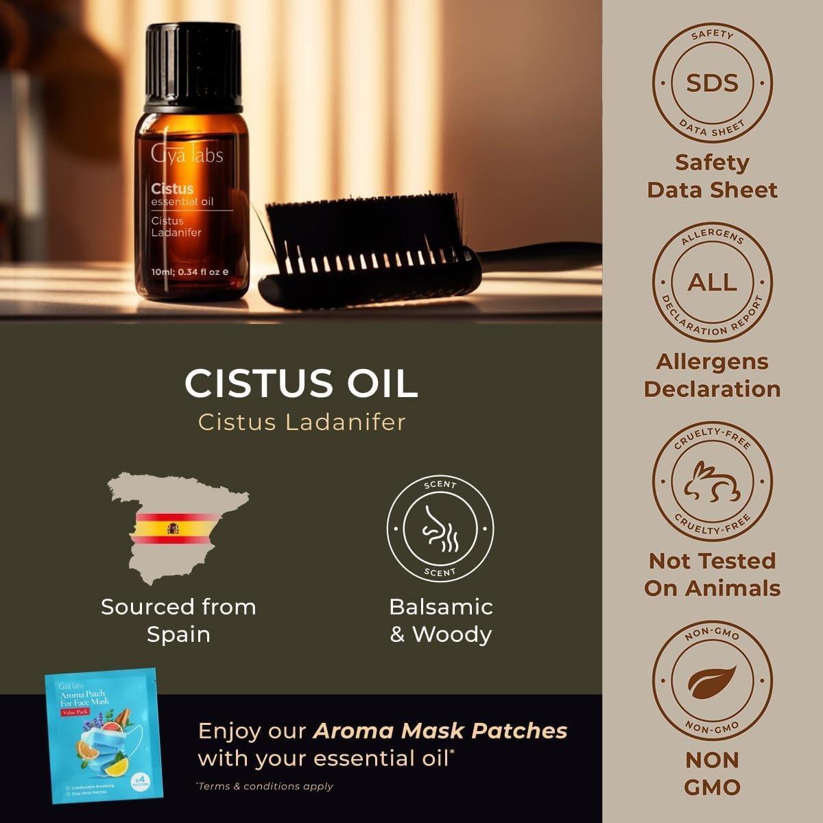 image:imageAgarwood Essential Oil for Skin Hair amp Diffuser 034 Fl OzCistus