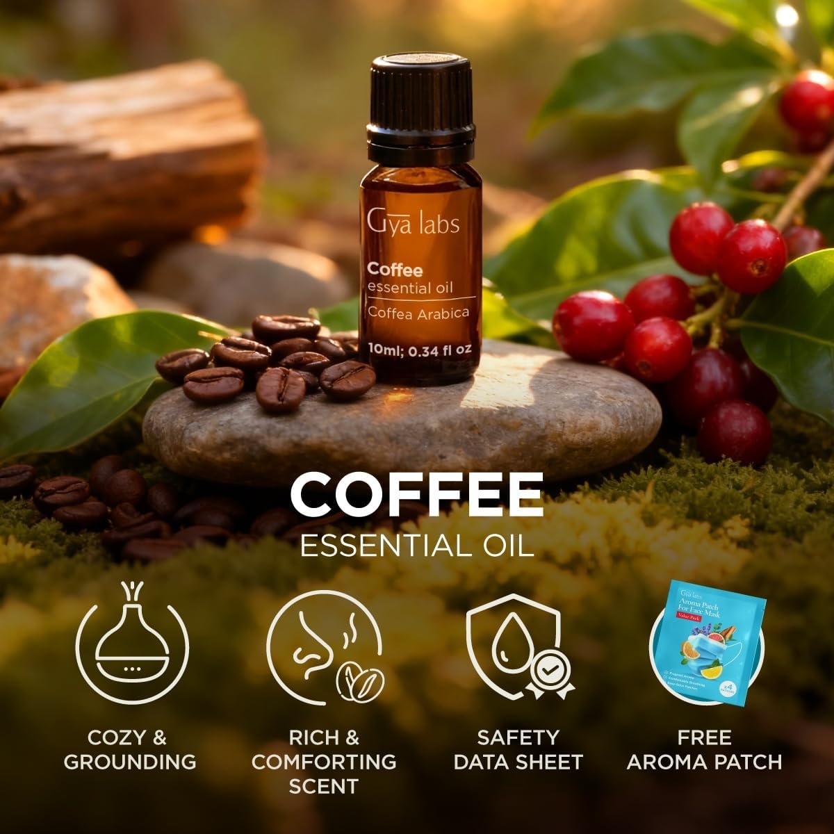 image:imageAgarwood Essential Oil for Skin Hair amp Diffuser 034 Fl OzCoffee