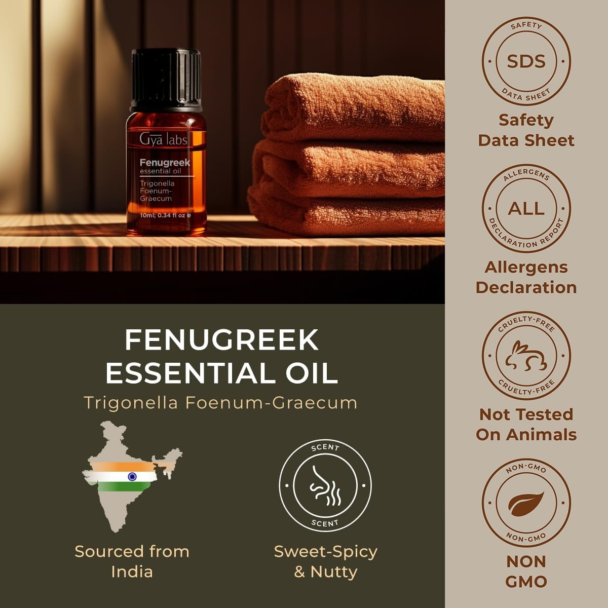 image:imageAgarwood Essential Oil for Skin Hair amp Diffuser 034 Fl OzFenugreek