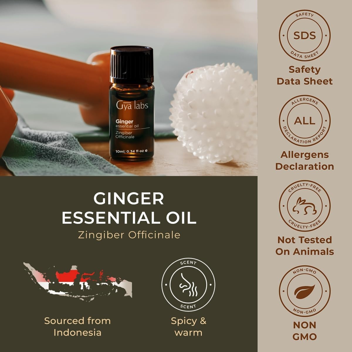 image:imageAgarwood Essential Oil for Skin Hair amp Diffuser 034 Fl OzGinger