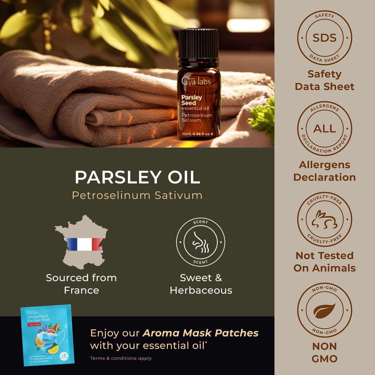 image:imageAgarwood Essential Oil for Skin Hair amp Diffuser 034 Fl OzParsley