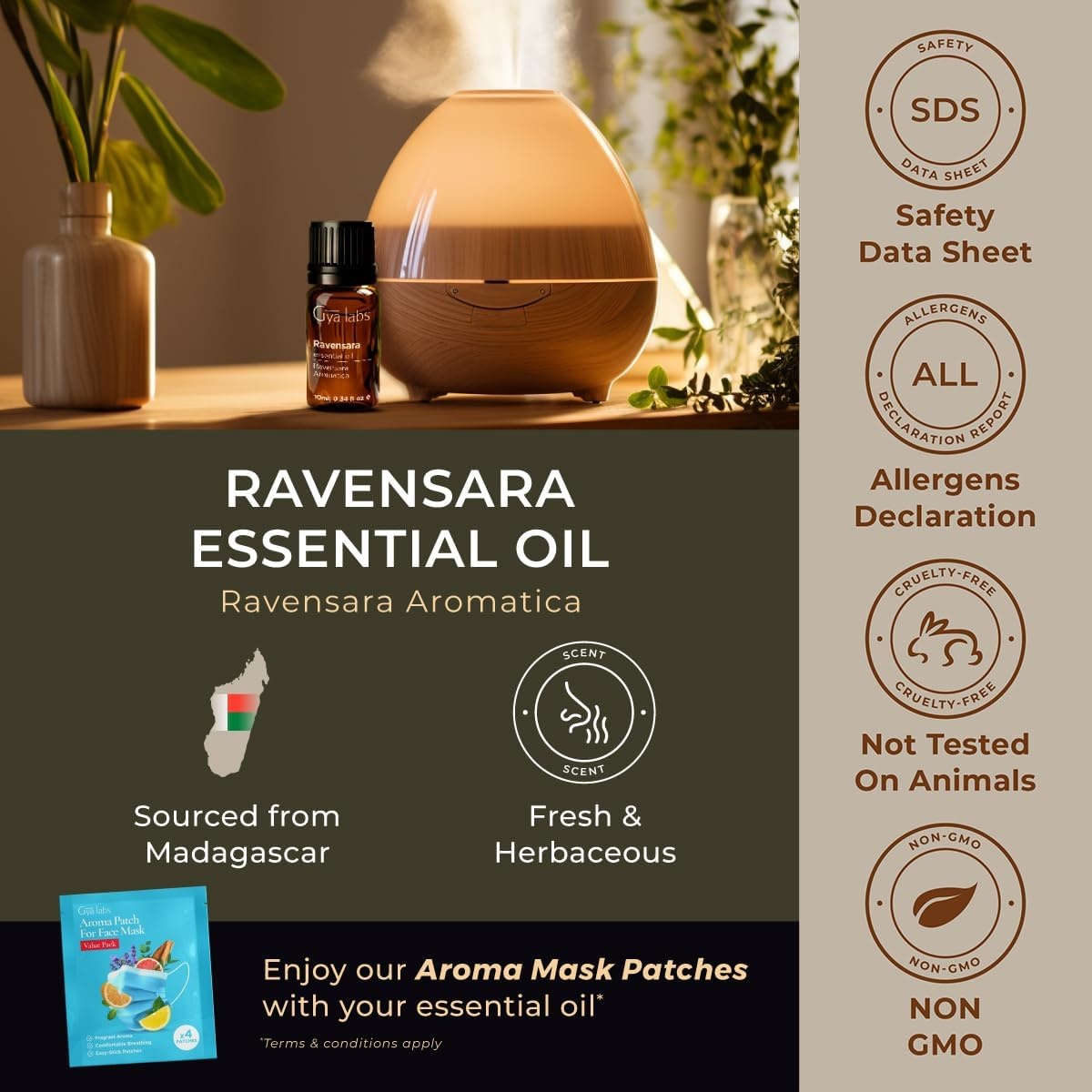 image:imageAgarwood Essential Oil for Skin Hair amp Diffuser 034 Fl OzRavensara