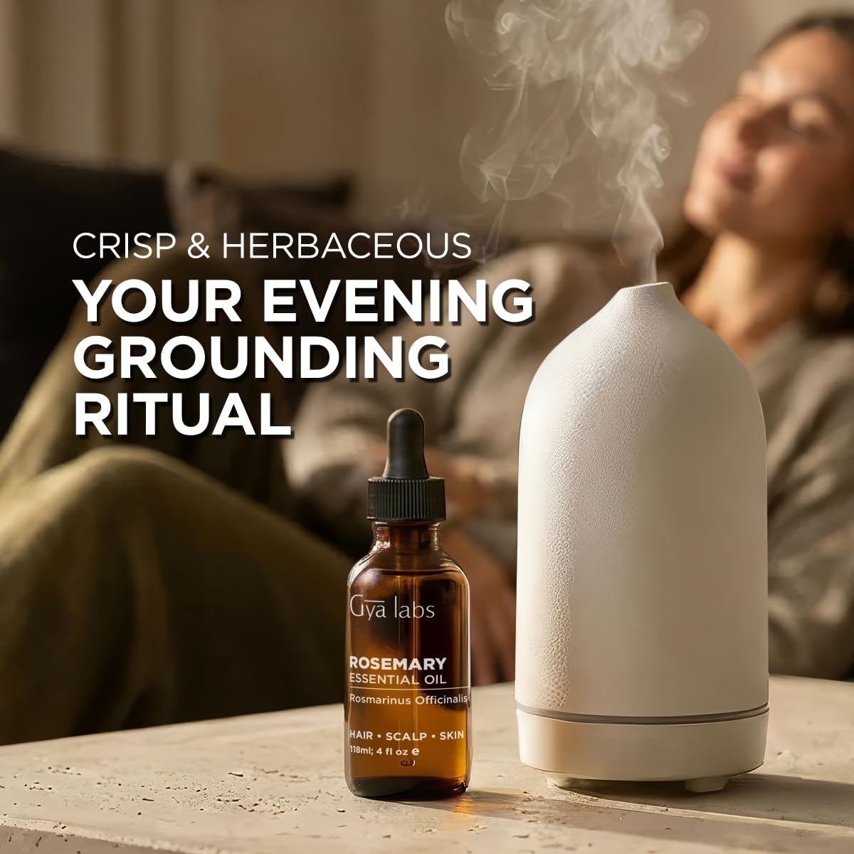 image:imageAgarwood Essential Oil for Skin Hair amp Diffuser 034 Fl OzRosemary
