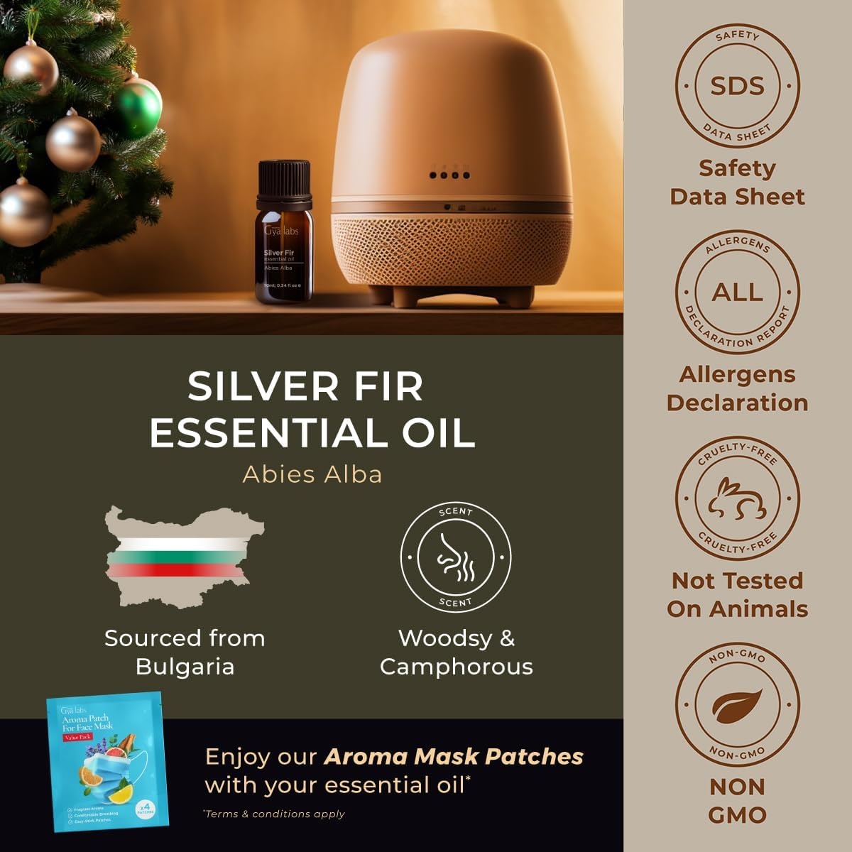 image:imageAgarwood Essential Oil for Skin Hair amp Diffuser 034 Fl OzSilver Fir
