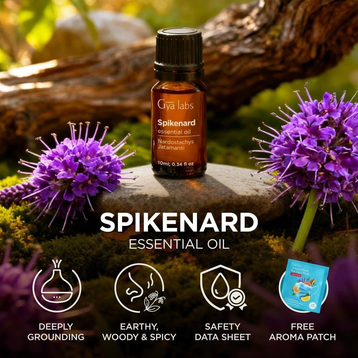 image:imageAgarwood Essential Oil for Skin Hair amp Diffuser 034 Fl OzSpikenard