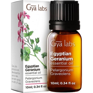 Agarwood Essential Oil for Skin, Hair & Diffuser – 0.34 Fl Oz(Egyptian Geranium)