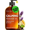 Gya Labs Soothing Muscle Massage Oil for Massage Therapy, Body Oil 6.76 OZ(Calming)