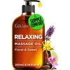 Gya Labs Soothing Muscle Massage Oil for Massage Therapy, Body Oil 6.76 OZ(Relaxing)