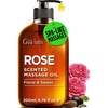 Gya Labs Soothing Muscle Massage Oil for Massage Therapy, Body Oil 6.76 OZ(Rose)