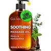 Gya Labs Soothing Muscle Massage Oil for Massage Therapy, Body Oil 6.76 OZ(Soothing)