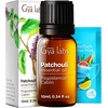 Organic Ylang Ylang Essential Oil for Diffuser & Patchouli Essential Oil for Diffuser Set – Aromatherapy Grade Essential Oils Set – 2×0.34 fl oz – Gya Labs