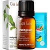 Petitgrain Essential Oil for Skin & Lemon Essential Oil for Diffuser Set – Aromatherapy Grade Essential Oils Set – 2×0.34 fl oz – Gya Labs