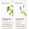 Petitgrain Essential Oil for Skin & Lavender Essential Oil for Diffuser Set – Aromatherapy Grade Essential Oils Set – 2×0.34 fl oz – Gya Labs