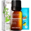 Clary Sage & Peppermint Essential Oil Set – Aromatherapy Grade Essential Oils Set – 2×0.34 fl oz – Gya Labs