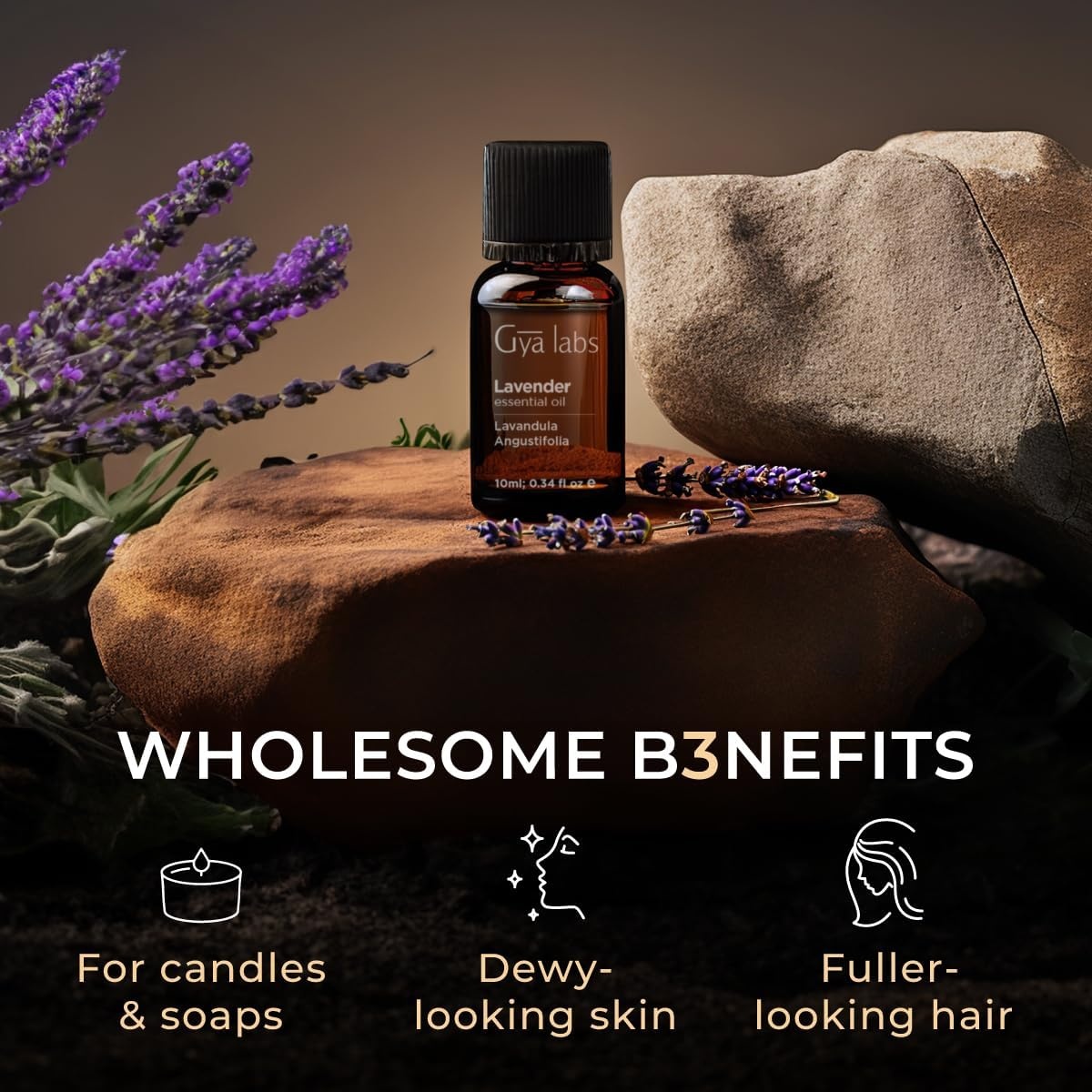 image:imageLemongrass Essential Oil for Diffuser amp Lavender Essential Oil for Diffuser Set Aromatherapy Grade Essential Oils Set 2x034 fl oz Gya Labs